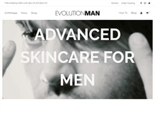 Tablet Screenshot of evolution-man.com